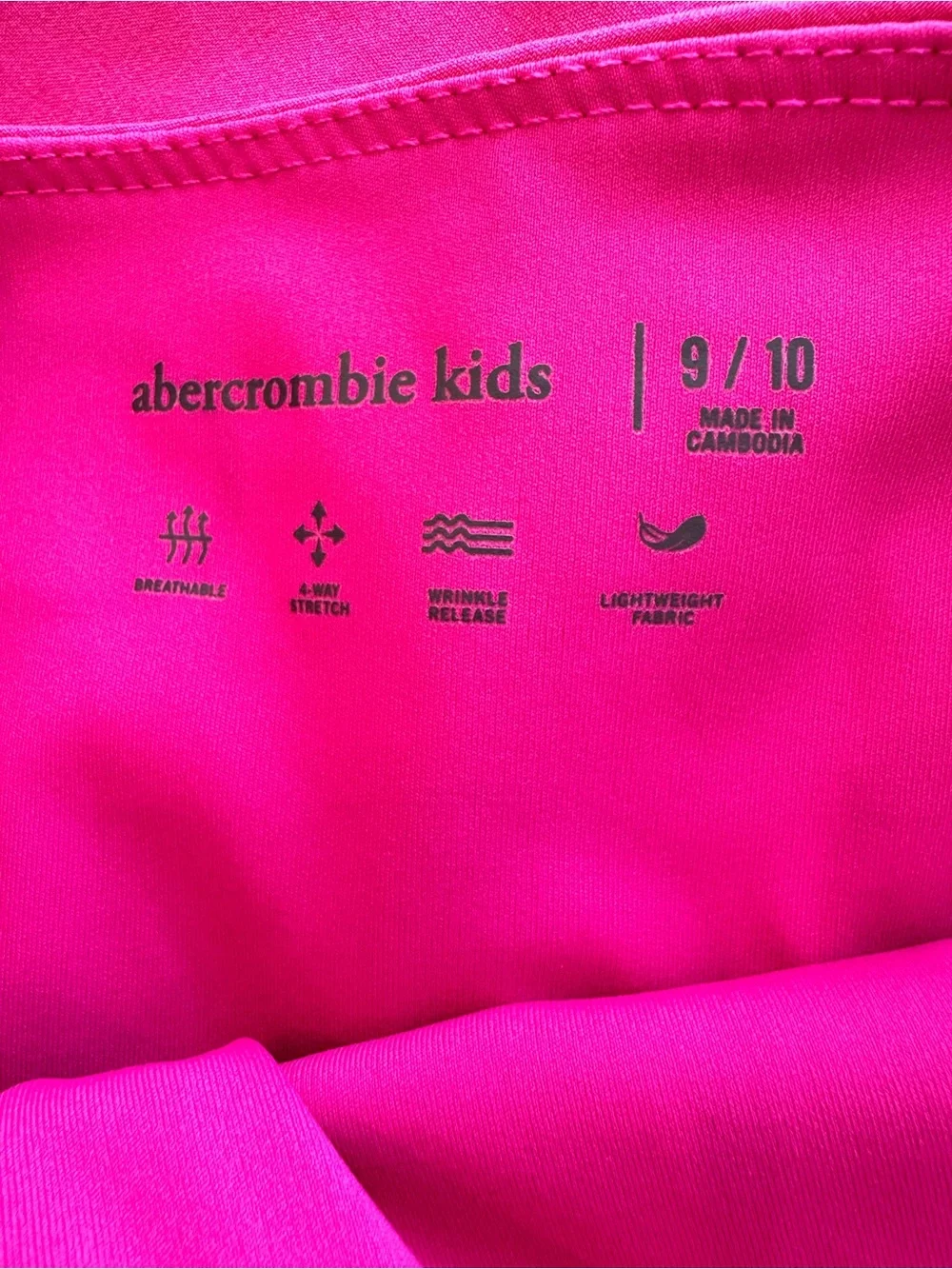 abercrombie kids Bright Fuchsia dress with built in shorts